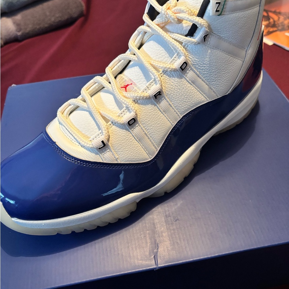 Nike Air Jordan Retro 11 RA Men's Navy and White High-Top Sneakers